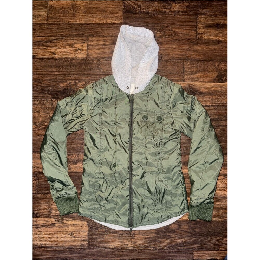 Roxy Women's Green Bomber Jacket Size S